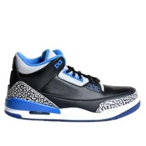 Nike Air Jordan 3 III Retro Sport Blue. Youth Size 5.5Y or Womens 7